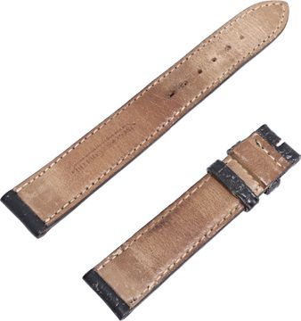 Jaeger Lecoultre black alligator strap (17mm x 16mm) Long side:4.5" inches Short side:2.75" inches