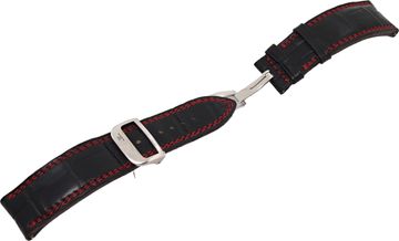 Jaeger LeCoultre black alligator strap (22mm x 20mm)