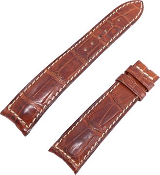 Jaeger Lecoultre brown alligator strap (19mm x 16mm) Long Side:4.5'' inches Short Side:3'' inches