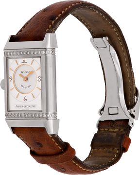Jaeger LeCoultre Duetto 256.8.75 Stainless Steel Silver dial mm Manual watch