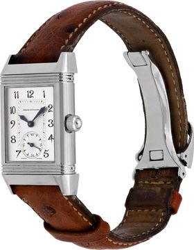 Jaeger LeCoultre Duetto 256.8.75 Stainless Steel Silver dial mm Manual watch