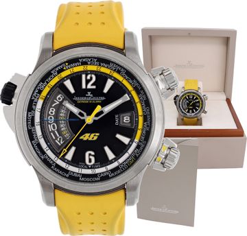 Jaeger LeCoultre Master Compressor " Extreme W-Alarm Valentino Rossi 46" 46mm 150.T.42 Mens Watch Collection