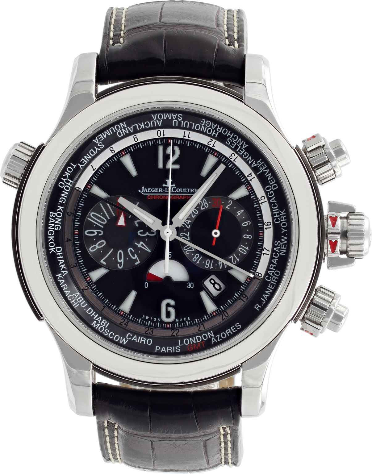Pre-owned Jaeger LeCoultre Master Compressor 150.8.22 Stainl