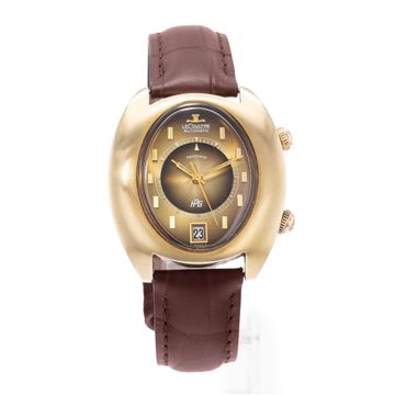 Jaeger LeCoultre Master Memovox HPG 3089 Yellow Gold Brown dial 37mm Auto