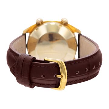 Jaeger LeCoultre Master Memovox HPG 3089 Yellow Gold Brown dial 37mm Auto