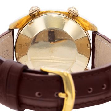 Jaeger LeCoultre Master Memovox HPG 3089 Yellow Gold Brown dial 37mm Auto
