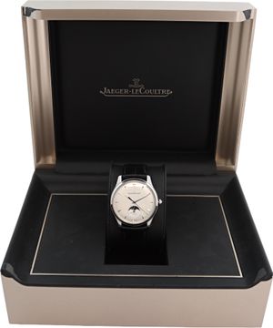 Jaeger LeCoultre Master Moon Q1368420 Stainless Steel Silver dial 39mm Automatic