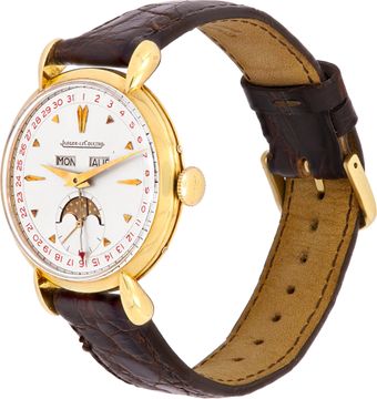 Jaeger Lecoultre Triple Calander Moonphase in 18k yellow gold