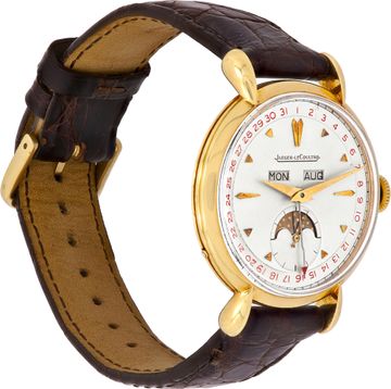 Jaeger Lecoultre Triple Calander Moonphase in 18k yellow gold