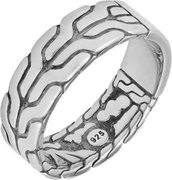 John Hardy band ring in sterling silver. Size 13.