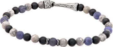 John Hardy Multi Colored Bead Bracelet With Sterling Silver Stations John Hardy Multi Colored Bead Bracelet With Sterling Silver Stations Bracelet Collection