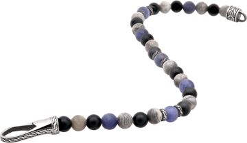 John Hardy Multi Colored Bead Bracelet With Sterling Silver Stations