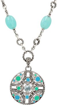 John Hardy Chalcedony and Sterling Silver Pendant Necklace John Hardy Chalcedony and Sterling Silver Pendant Necklace Necklace Collection
