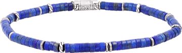 John Hardy Heishi lapis bracelet with sterling silver clasp. 8.5 inch length. 4.5mm width Bracelet Collection