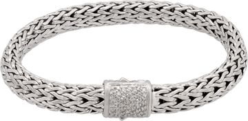 John Hardy Icon bracelet in sterling silver and 18k with diamond clasp Bracelet Collection