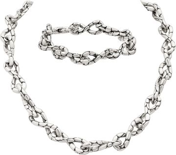 John Hardy Kali Collection Necklace and Bracelet Set in sterling silver John Hardy Kali Collection Necklace and Bracelet Set in sterling silver Jewelry Collection