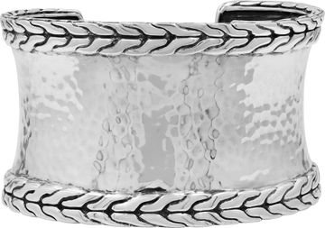 John Hardy "Palu" Collection Hammered Wide Cuff in sterling silver