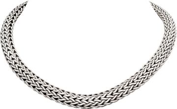 John Hardy thick and heavy weave sterling silver necklace Necklace Collection