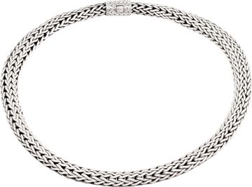 John Hardy thick and heavy weave sterling silver necklace