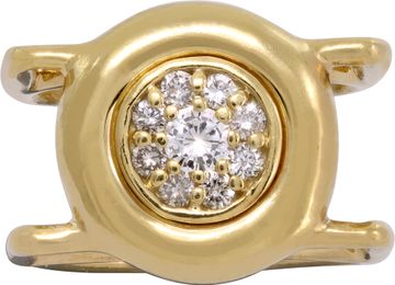 Jose Hess Diamond Cluster ring in 18k yellow gold