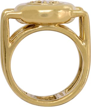 Jose Hess Diamond Cluster ring in 18k yellow gold