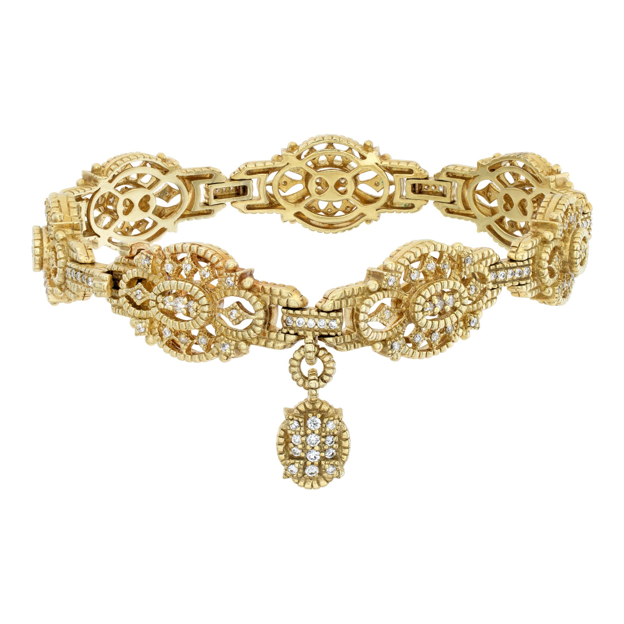 Judith Ripka diamond bracelet in 18k yellow gold Gray Sons