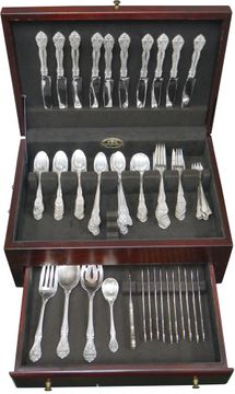 KING EDWARD sterling flatware set by Gorham.8 Place Set x 10 +