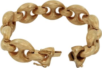 Large and Chunky Nautical Links Bracelet in 14k yellow gold