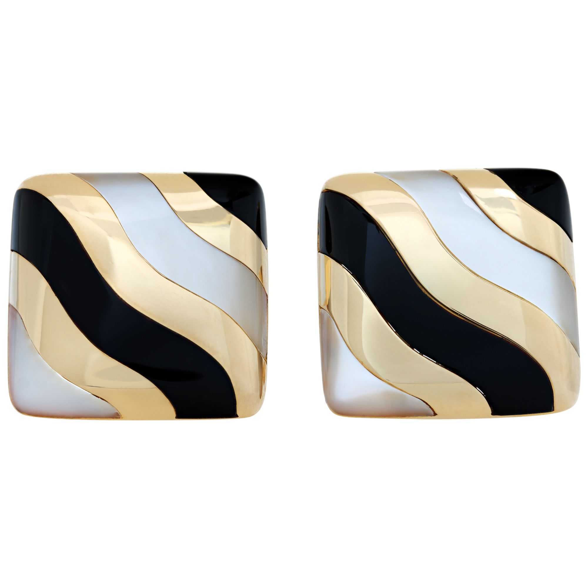 ピアス [LOVE ME MONSTER] Pure Square & Bold Pearl Earring Designer fashion, Seoul-fully created | W Concept