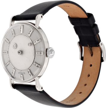 LeCoultre Mystery 727-722-103D 14k White Gold White dial 33mm Manual watch