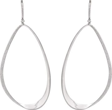 Long diamond earrings in 14k white gold Long diamond earrings in 14k white gold Earring Collection
