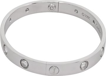 LOVE bracelet, classic model,10 diamonds size 16