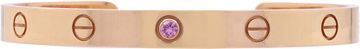 Love Love bangle with pink sapphire size 18