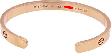 Love Love bangle with pink sapphire size 18