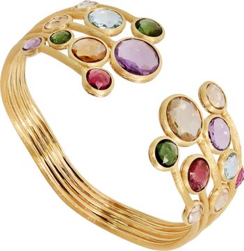 Marco Bicego Gemstone Bangle in 18k yellow gold