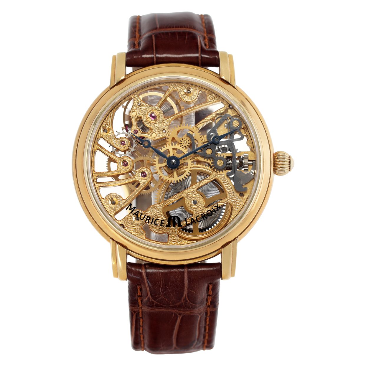 Pre-owned Maurice Lacroix Squelette MP7048 18k 43mm | Gray & Sons
