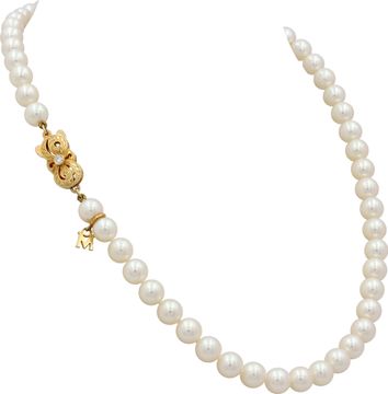 Mikimoto Akoya cultured pearl strand necklace