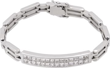 Modern Square Diamond Bracelet in 18k White Gold Modern Square Diamond Bracelet in 18k White Gold Bracelet Collection
