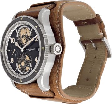 MontBlanc Geosphere 7457 Stainless Steel Black dial 43mm Automatic watch