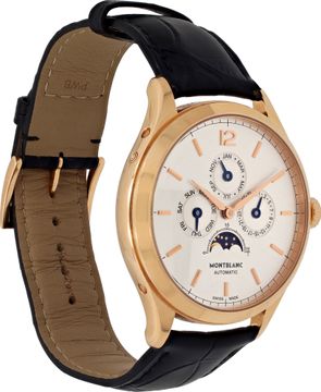 MontBlanc Heritage 7352    18k Rose Gold Silver dial 40mm Automatic watch