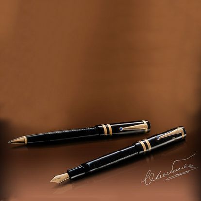 MONTBLANC MEISTERSTUCK Dostoevsky fountain pen Gray