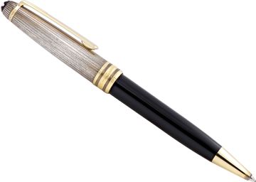 Montblanc Meisterstuck Solitaire Doué In Sterling Silver Montblanc Meisterstuck Solitaire Doué ballpoint pen In Sterling Silver Pen Collection