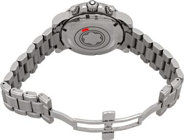 MontBlanc sport 7034 Stainless Steel Blue dial 42mm Automatic watch
