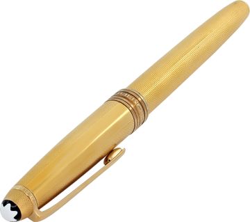 Montblanc Vermeil Fountain Pen Barley Grain. Tip stampled 14k.