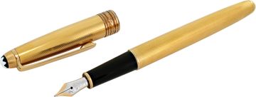 Montblanc Vermeil Fountain Pen Barley Grain. Tip stampled 14k.