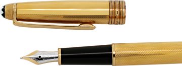 Montblanc Vermeil Fountain Pen Barley Grain. Tip stampled 14k.