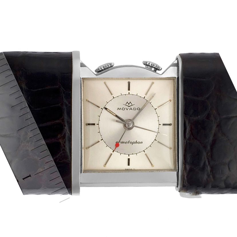 Pre-owned Movado Ermetophon mm watch