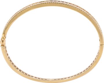 Multicolored sapphire and diamond bangle  bracelet 18k yellow gold with 33 baguette-cut multicolored sapphires