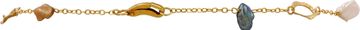 Necklace, Earrings, and Bracelet in 18k with multicolor pearls