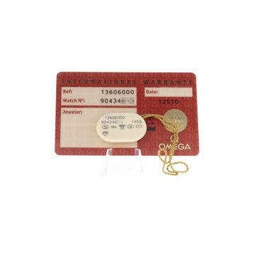 Omega Constellation 1360.60.00 Steel & Red Gold Brown dial 22mm Quartz